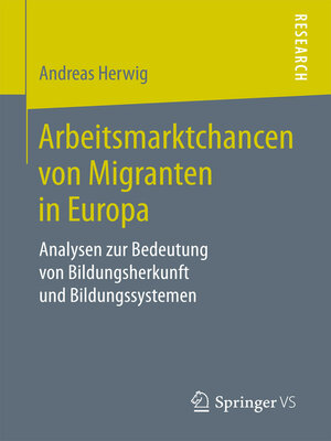 cover image of Arbeitsmarktchancen von Migranten in Europa